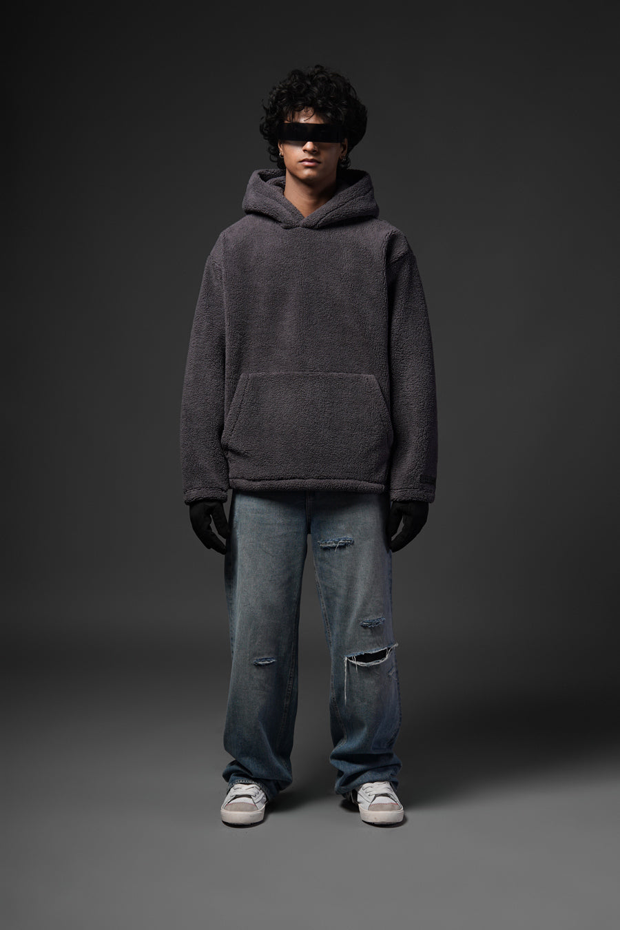 Sherpa Charcoal Hoodie