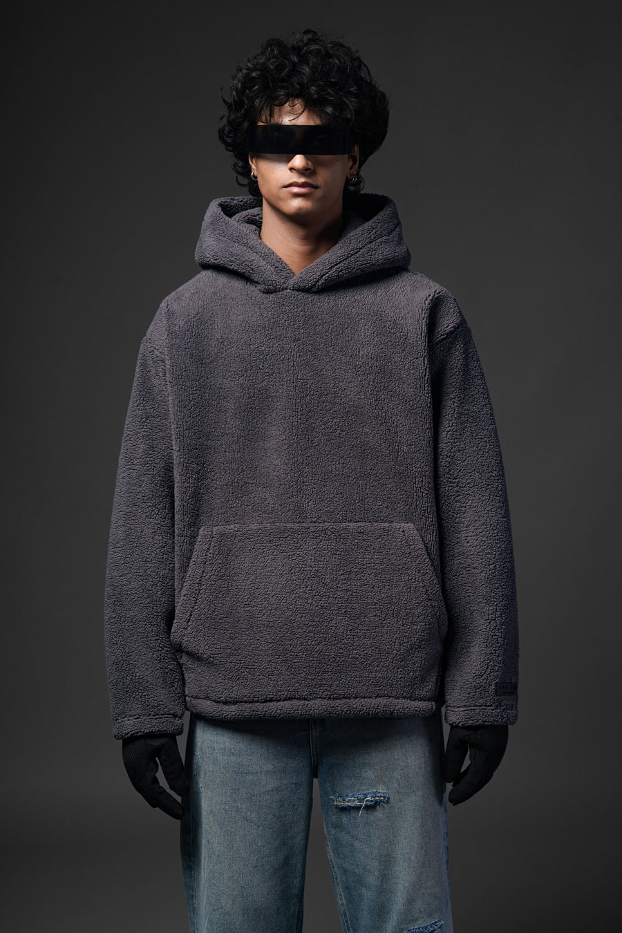 Sherpa Charcoal Hoodie