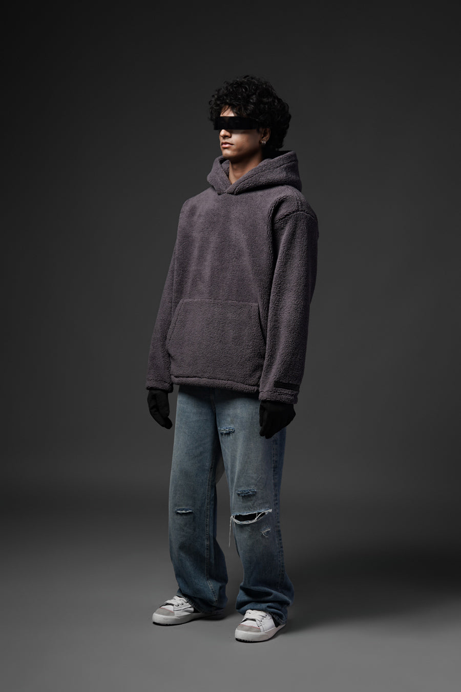 Sherpa Charcoal Hoodie
