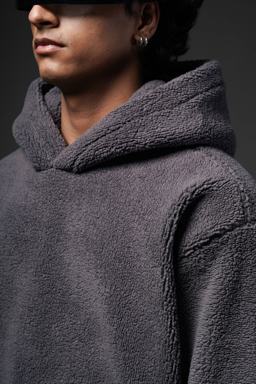 Sherpa Charcoal Hoodie