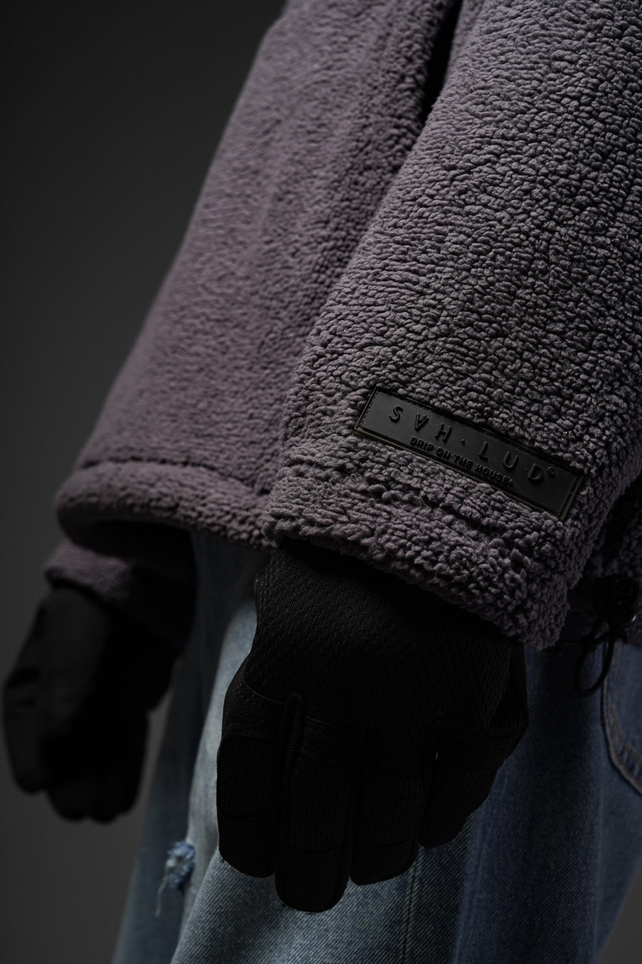 Sherpa Charcoal Hoodie