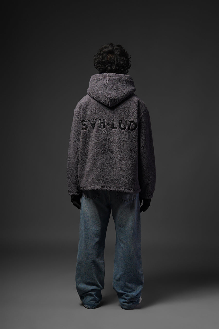 Sherpa Charcoal Hoodie