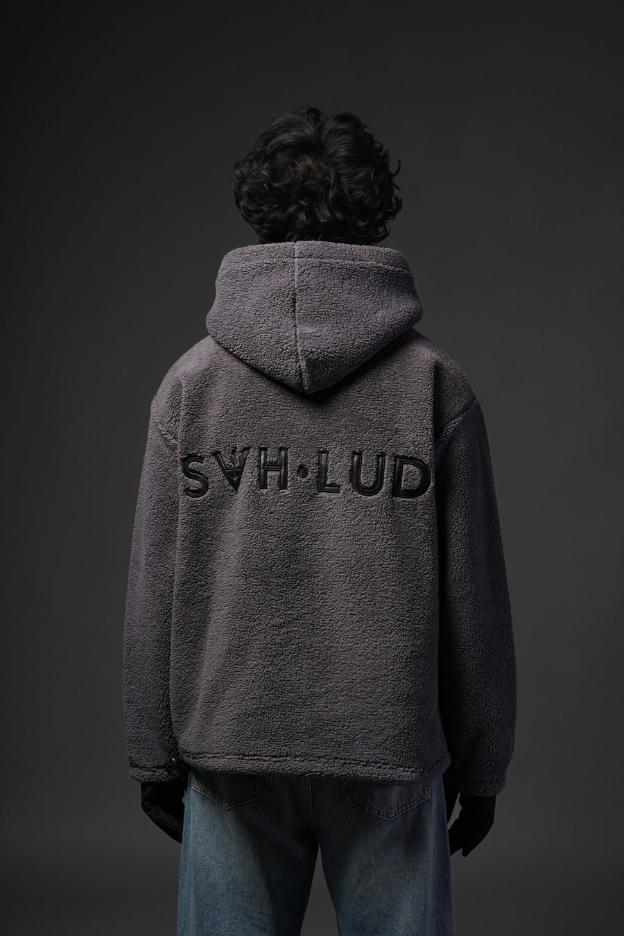Sherpa Charcoal Hoodie
