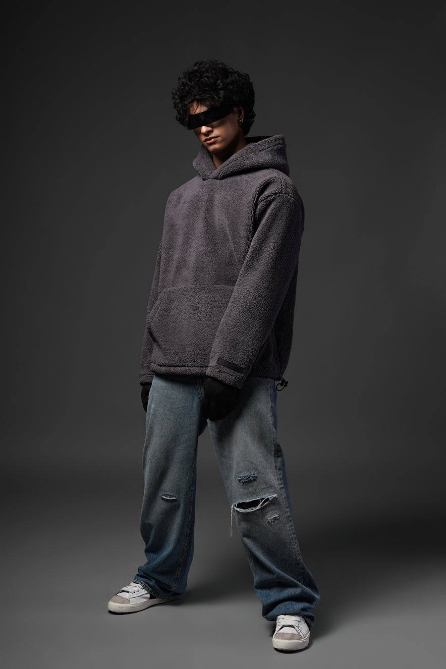 Sherpa Charcoal Hoodie