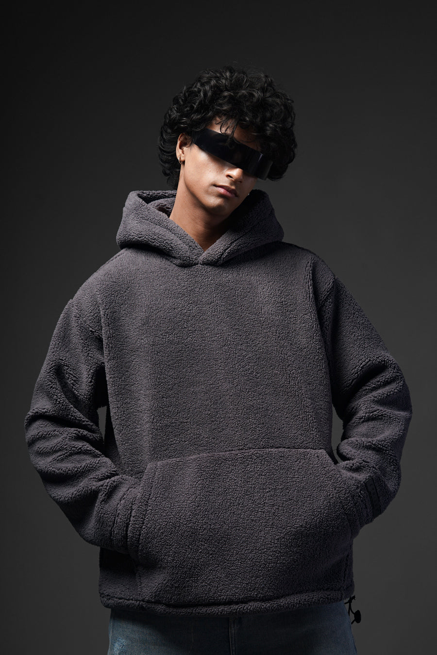 Sherpa Charcoal Hoodie
