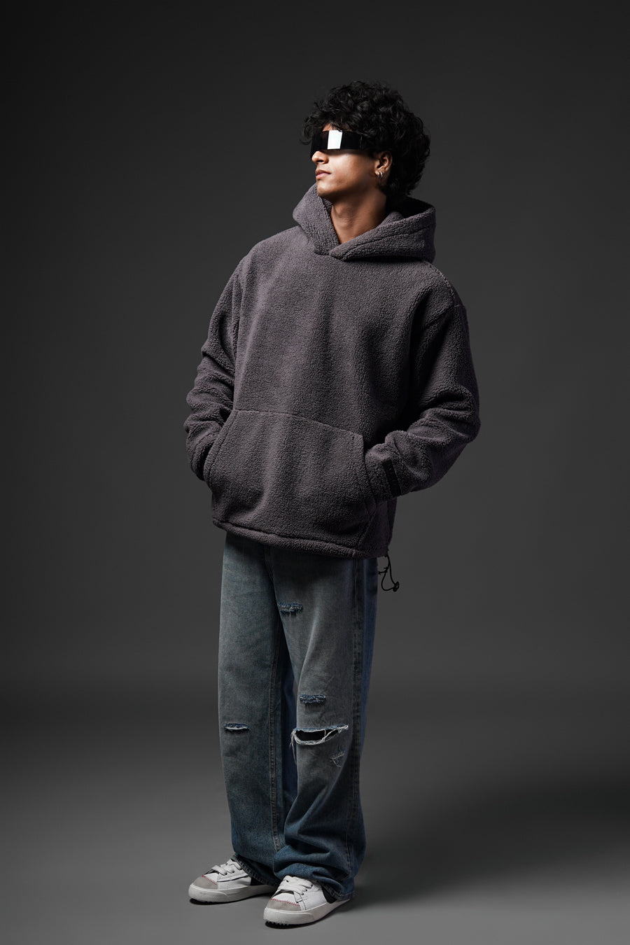 Sherpa Charcoal Hoodie